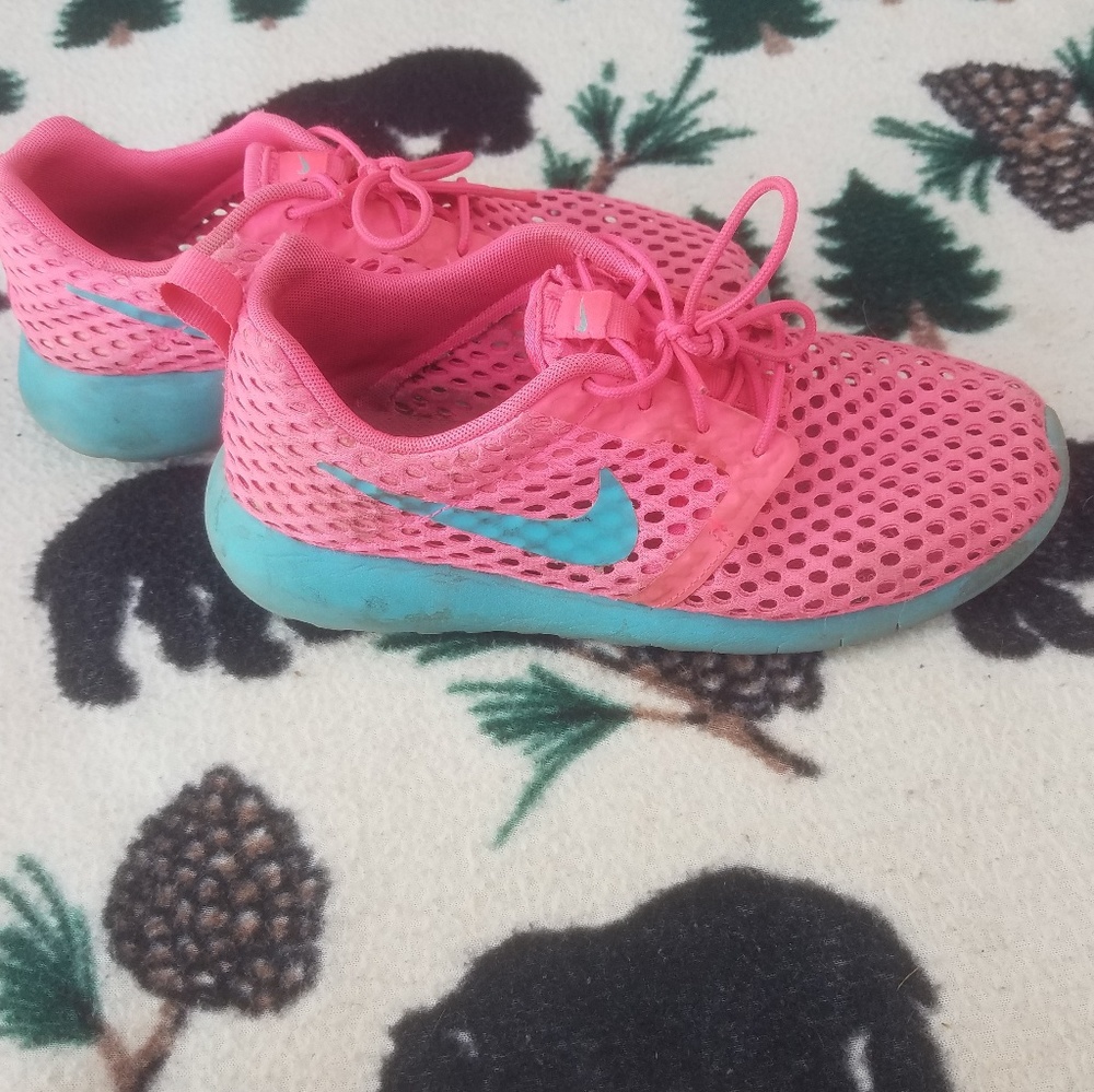 Pink and Blue Nike Running shoes